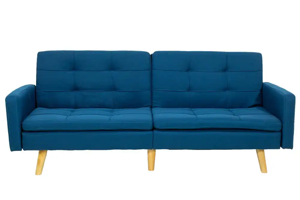 Καναπές κρεβάτι Flexible 1 με μπλε ύφασμα 198 x 0,87 x 0,76